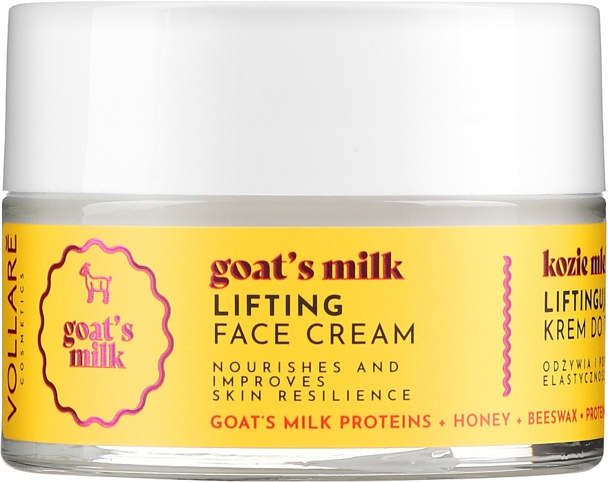 Honey and Beeswax Firming Face Cream - Verona Vollare Goat`S Milk Honey & Bee Wax Lifting Face Cream — photo N1