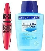 Fragrances, Perfumes, Cosmetics Set - Maybelline (mascara/10.4ml + demaquillant/125ml)