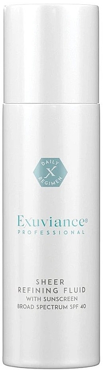 Moisturising Face Fluid SPF40 - Exuviance Professional Sheer Refining Fluid SPF40 — photo N1