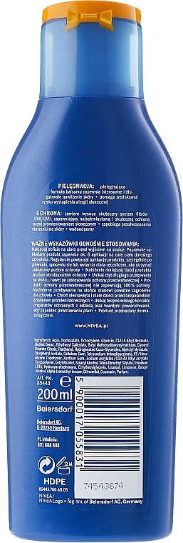 Moisturizing Sun Body Lotion - NIVEA Sun Protect & Moisture Sun Lotion SPF15 — photo N2