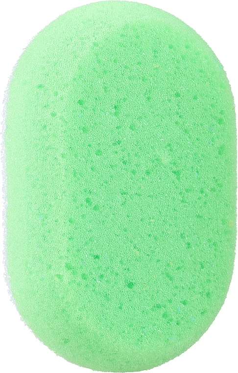 Owal Relax Massage Body Sponge, green - Sanel Owal Relax — photo N1