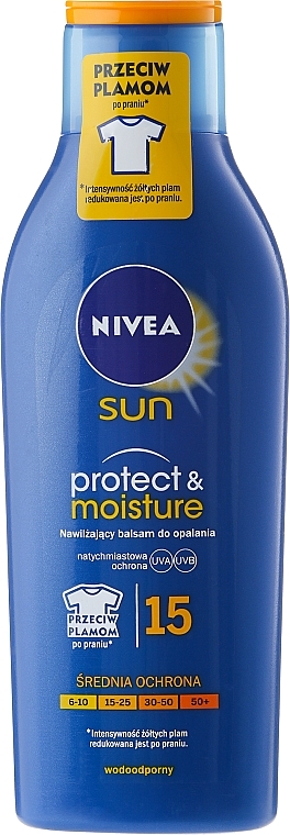 Moisturizing Sun Body Lotion - NIVEA Sun Protect & Moisture Sun Lotion SPF15 — photo N1