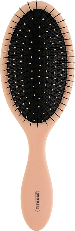 Massage Brush for Wet Hair, light pink - Titania — photo N1