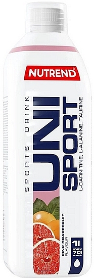 Pink Grapefruit Energy Drink - Nutrend Unisport Drink — photo N1