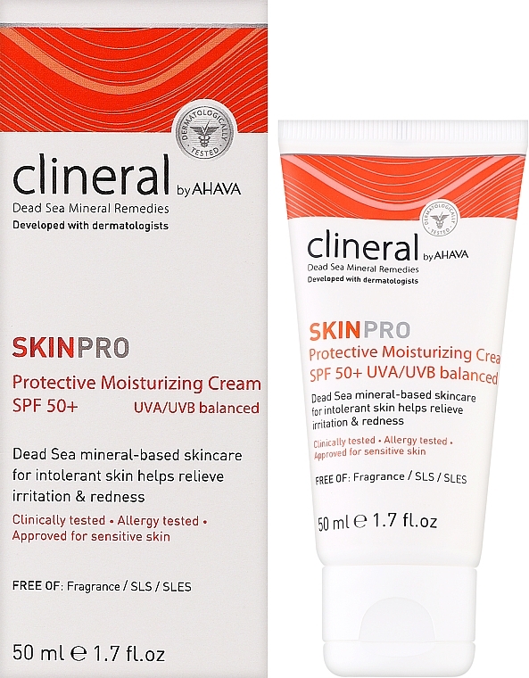 Face Cream - Ahava Clineral Skinpro Protective Moisturizing Cream SPF 50+ — photo N2