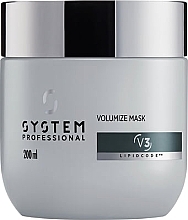 Fragrances, Perfumes, Cosmetics Volumizing Hair Mask - System Professional Volumize Lipid Code V3 Mask