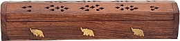 Fragrances, Perfumes, Cosmetics Wooden Incense Holder 'Elephant' - Sattva Ayurveda