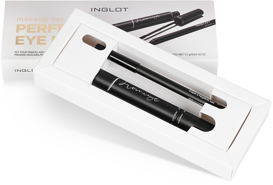 Set - Inglot Makeup Set Perfect Eye Lover mascara/7.5ml + eye/pencil/1.2g) — photo N2