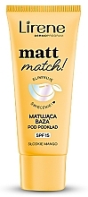 Fragrances, Perfumes, Cosmetics Matt Foundation Base SPF 15 - Lirene Matt Match! Foundation SPF15