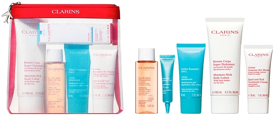 Set, 5 products - Clarins Head To Toe Essentials Set — photo N1