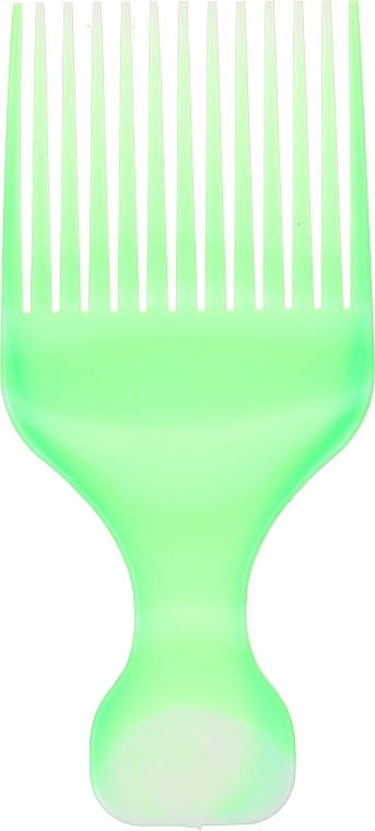 Hair Comb "Afro", 60403, green - Top Choice — photo N1