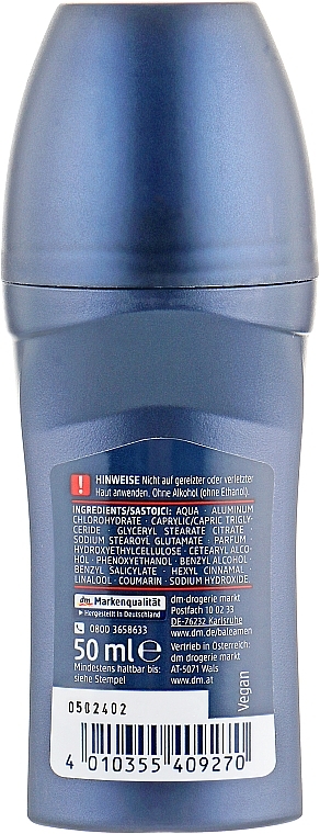 Roll-On Antiperspirant "Extra" - Balea Men Extra Dry Anti-Transpirant — photo N3