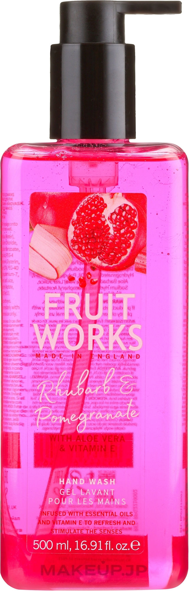 Hand Soap "Rhubarb & Pomegranate" - Grace Cole Fruit Works Hand Wash Rhubarb & Pomegranate — photo 500 ml