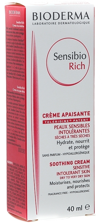 Face Cream - Bioderma Bioderma Sensibio Rich Soothing Cream — photo N6