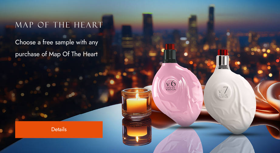 Buy any Map Of The Heart products and choose a free Eau de Parfum sample