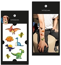 Fragrances, Perfumes, Cosmetics Kids Temporary Tattoo Set "Dinosaurs" - Tattooshka