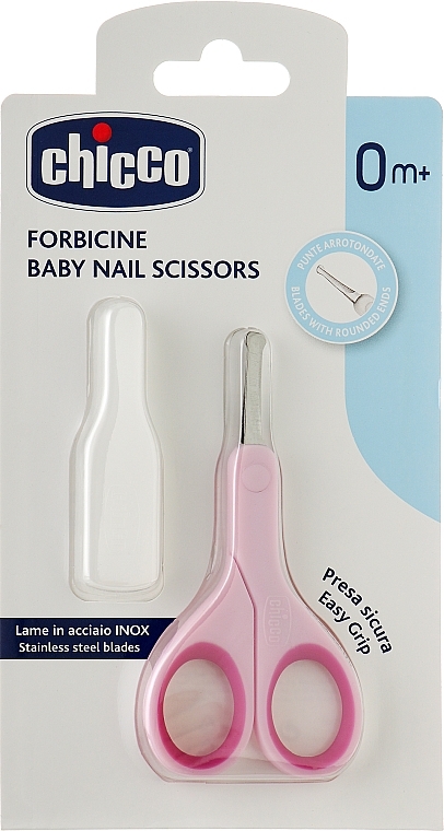 Baby Nail Scissors, pink - Chicco Baby Nail Scissors — photo N1