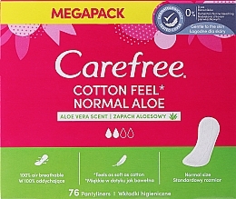 Fragrances, Perfumes, Cosmetics Daily Liners with Aloe Extract, 76 pcs - Carefree Aloe