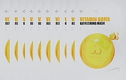 Toning Sheet Mask - Medi Peel Vitamin Bomb Refreshing Mask — photo N21