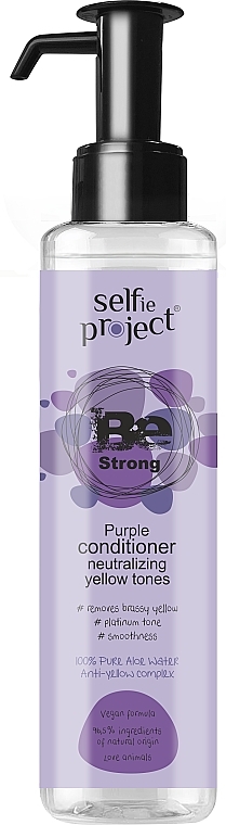 Silver Conditioner for Blonde Hair - Maurisse Selfie Project Be Strong Purple Conditioner — photo N1