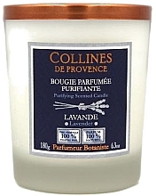 Fragrances, Perfumes, Cosmetics Lavender Scented Candle - Collines de Provence White Tea Candles