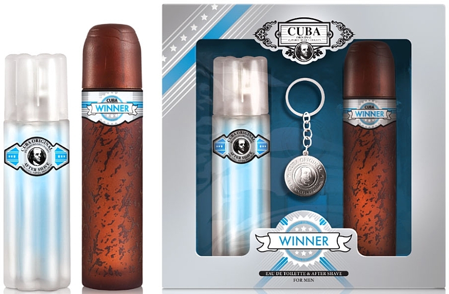 Cuba Winner - Set (edt/100ml + a/sh/balm/100ml + trinket)  — photo N1