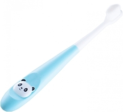 Microfiber Kids Toothbrush, soft, light blue - Kumpan M05 Microfiber Toothbrush Kids — photo N1