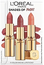 L'Oreal Paris Shades Of Nudes (lipstick/3x4.5ml) - Set — photo N1