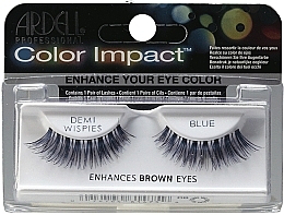 Flase Lashes - Ardell Color Impact Demi Wispies Blue Eyelashes  — photo N1