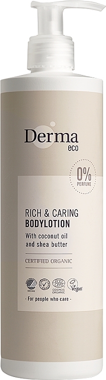 Body Lotion - Derma Eco Rich & Caring Body Lotion — photo N1