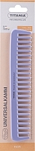 Fragrances, Perfumes, Cosmetics Plastic Comb 18.5 cm, lilac - Titania