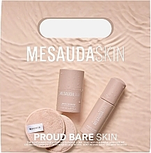 Fragrances, Perfumes, Cosmetics Set - Mesauda Milano Proud Bare Skin (m/remover/30ml + cl/foam/50ml + pads/2pcs)