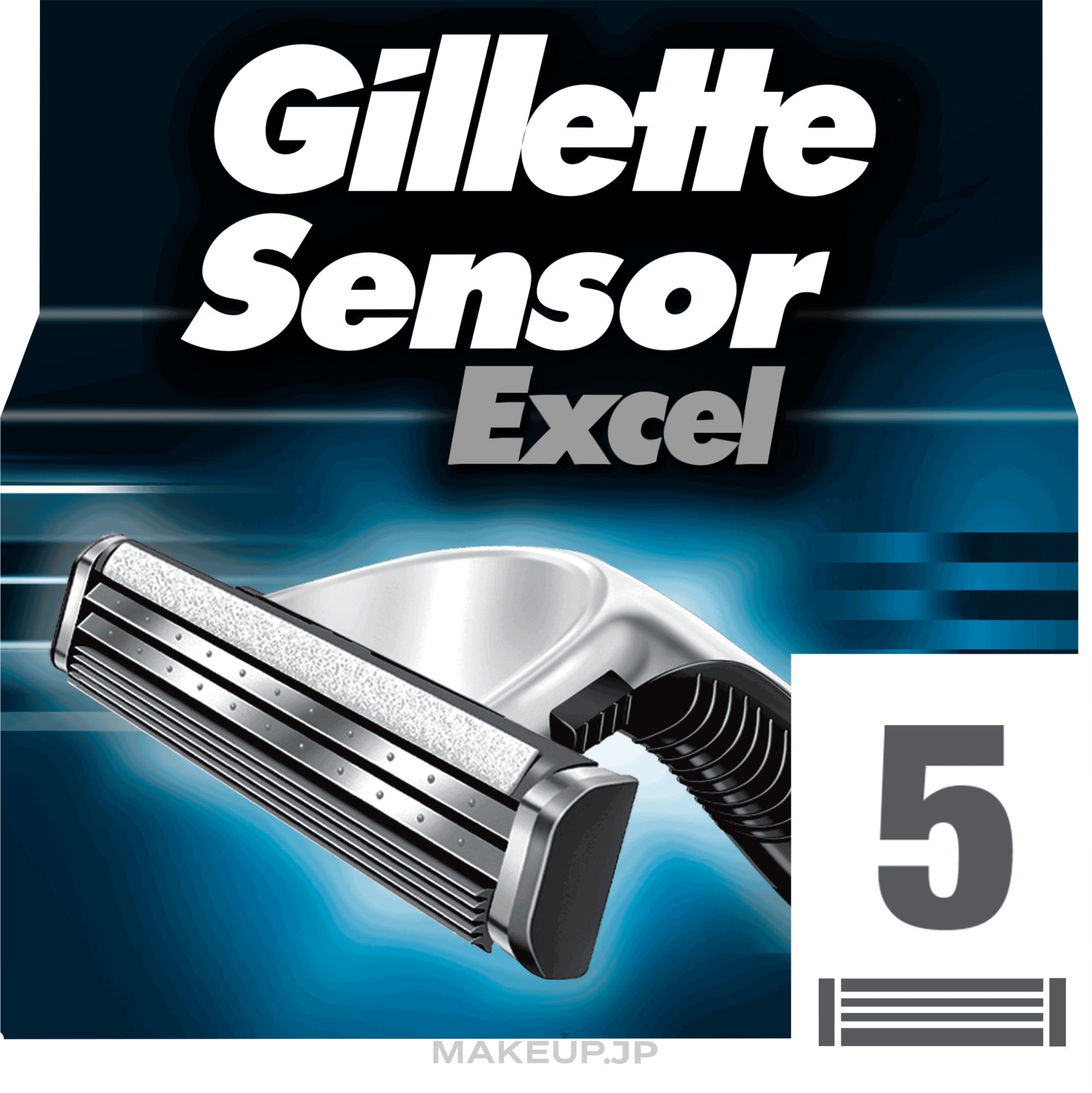 Replacement Shaving Razors, 5 pcs. - Gillette Sensor Excel — photo 5 ЊВ.