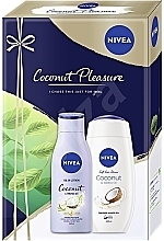 Fragrances, Perfumes, Cosmetics Set - Nivea Coconut Pleasure (body/milk/200ml + sh/gel/250ml)