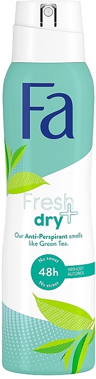 Deodorant Spray "Green Tea" - Fa Fresh & Dry Deodorant — photo N1