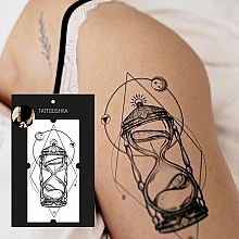 Temporary Tattoo "Hourglass" - Tattooshka — photo N5