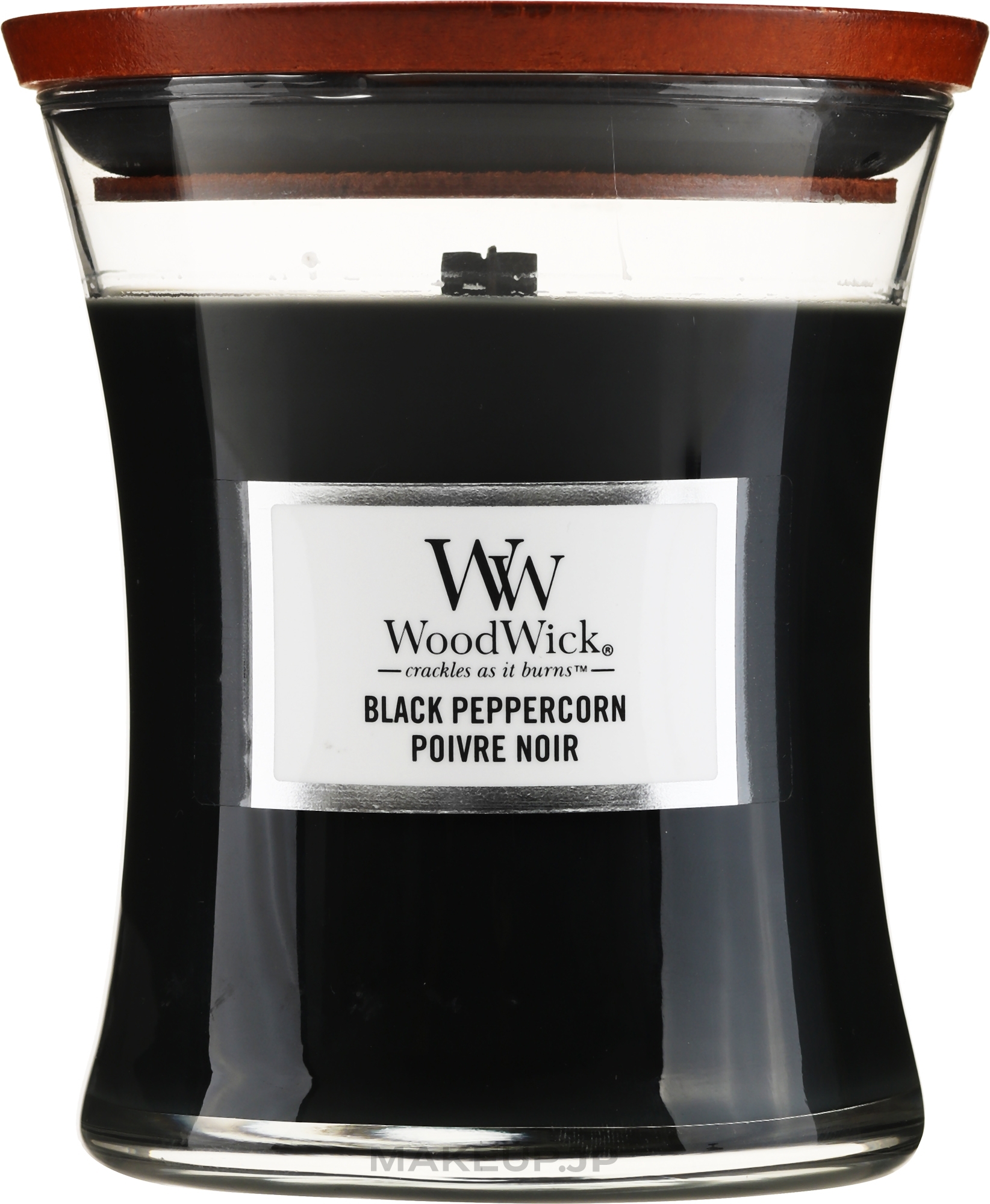Scented Candle in Glass - WoodWick Black Peppercorn Candle — photo 275 g