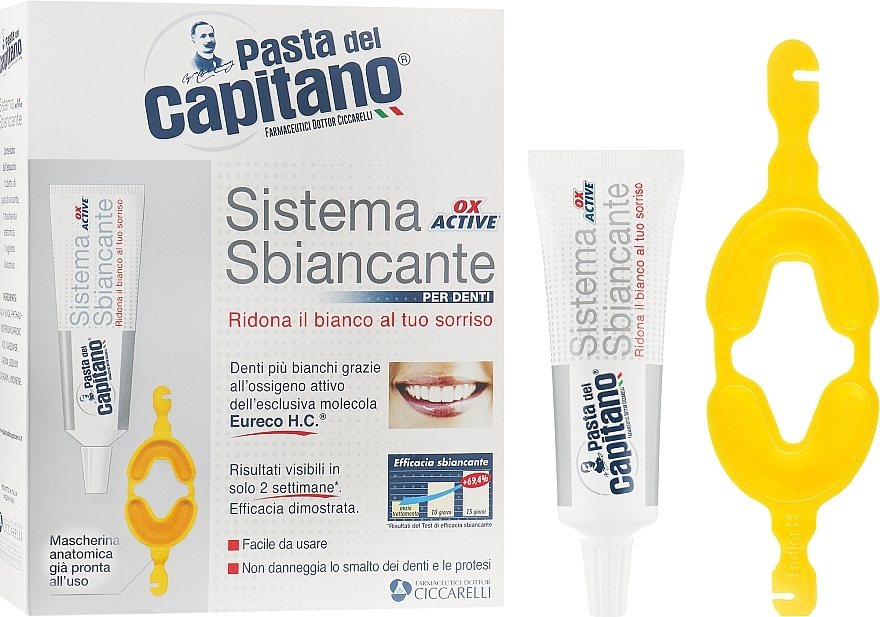 Teeth Whitening Set - Pasta Del Capitano Tooth Whitening System — photo N1