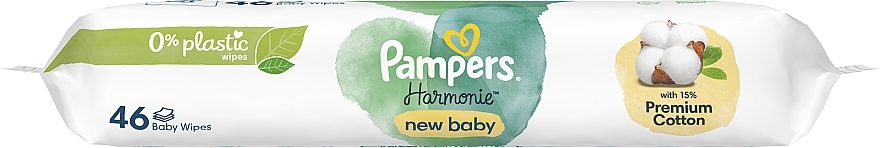 Baby Wet Wipes, 46 pcs - Pampers New Baby Harmonie Body Wipes — photo N9
