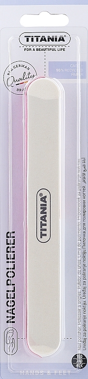 Multifunctional 4-Sided Nail Buffer, red-milky - Titania Nail File — photo N1