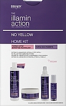 Hair Lamination Set - Dikson Illaminaction No Yellow Home Kit (shmp/300ml + conc/300ml+cr/200ml + crystals/50ml) — photo N1