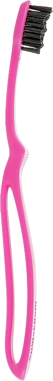 Toothbrush "Loop Black Whitening", pink - Megasmile — photo N2