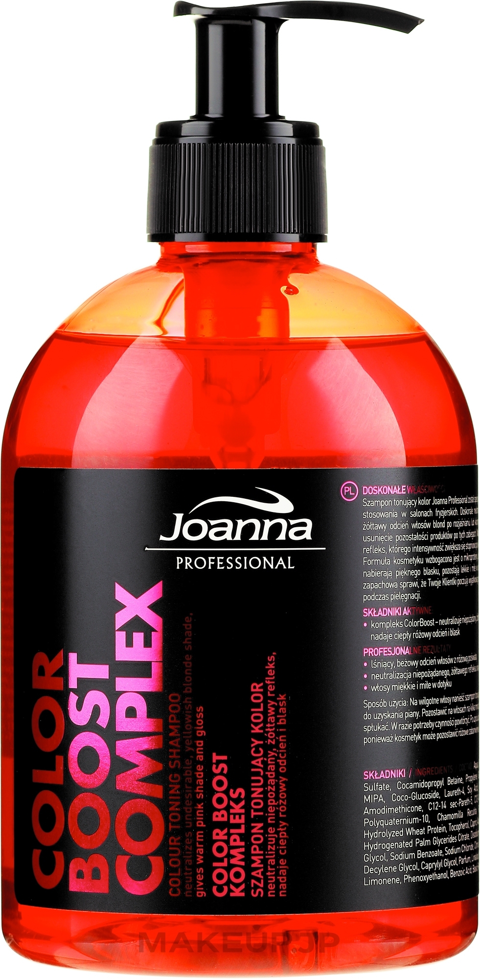 Toning Hair Shampoo - Joanna Professional Color Boost Complex Shampoo Toning Color — photo 500 g