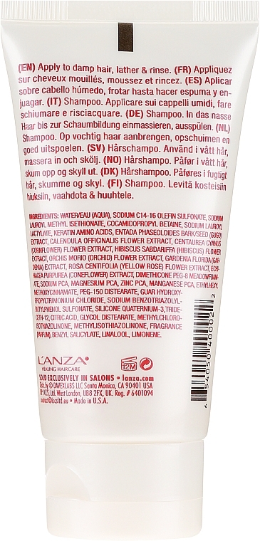 Hair Color Protection Shampoo - L'Anza Healing ColorCare Color-Preserving Shampoo (mini size) — photo N2