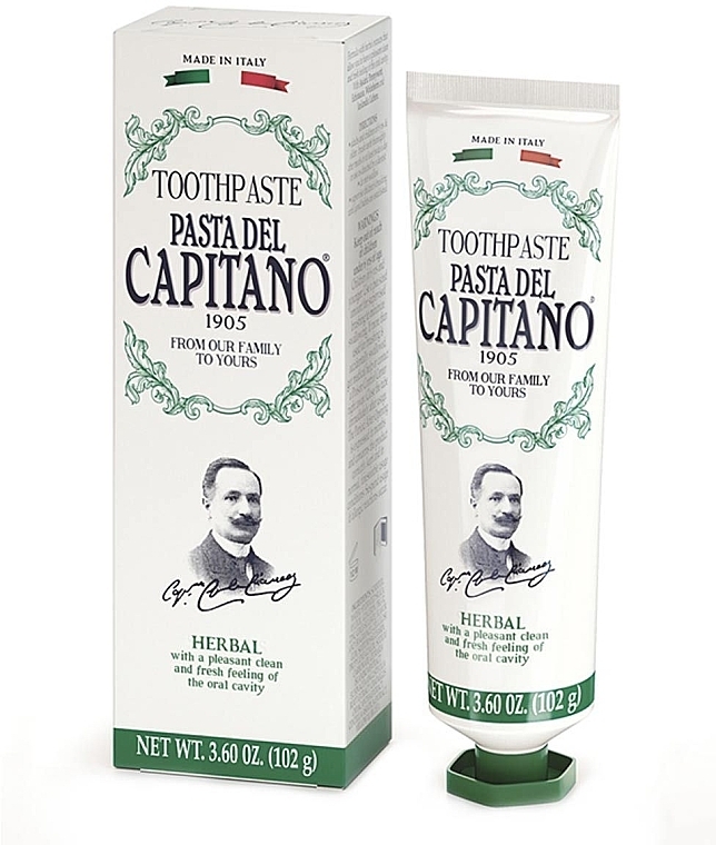 Toothpaste with Herbal Extracts - Pasta Del Capitano 1905 Natural Herbs Toothpaste — photo N1