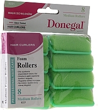 Hair Curlers 25 mm, 8 pcs - Donegal Sponge Curlers — photo N1