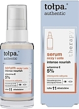 Eye & Lip Serum - Tolpa Authentic Intense Nourish  — photo N1