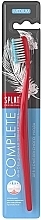 Fragrances, Perfumes, Cosmetics Professional Complete Toothbrush, medium, red and white-blue - SPLAT