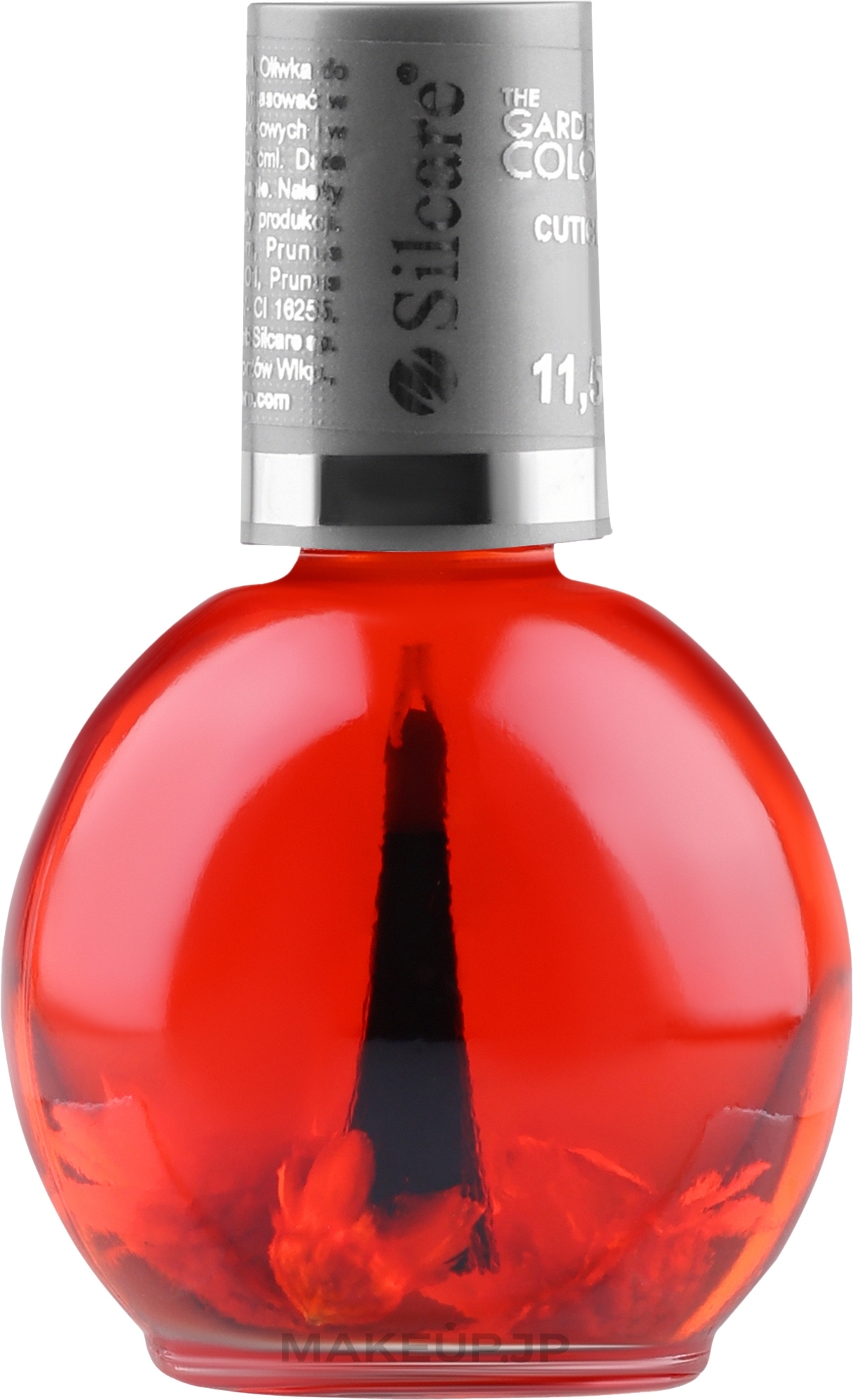 Nail & Cuticle Oil with Flowers - Silcare Cuticle Oil Strawberry Crimson — photo 11.5 ml