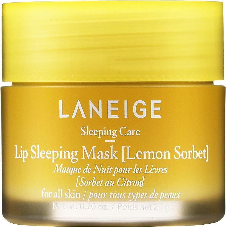 Night Lip Mask - Laneige Lip Sleeping Mask Lemon Sorbet — photo N1